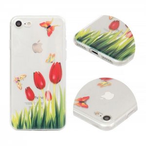 Pouzdro Back Case Tulip iPhone 7, 8, SE 2020 (4,7), transparent