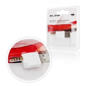 Adaptér USB A - Jack 3,5mm (iPOD Shuffle), barva bílá
