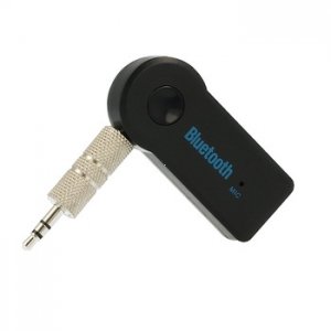 Bluetooth AUX - BLUETOOTH bezdrátový audio přijímač, černý hlasitý odposlech