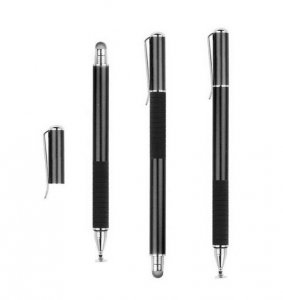 Dotykové pero (stylus) kapacitní, oboustranné Tech Protect Aluminium pro Tablet, Smartpohone, barva silver