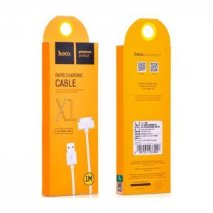 Dátový kábel HOCO X1 iPhone 3G, 3GS, 4, 4S , 30pin 2,4A, rýchle nabíjanie, farba biela