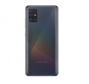 Samsung A515 Galaxy A51 kryt batérie + lepidlo + sklo fotoaparátu čierne
