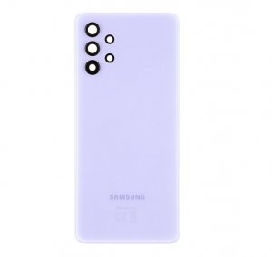 Samsung A32 5G Galaxy A326 kryt batérie + lepidlá + sklo fotoaparátu fialové