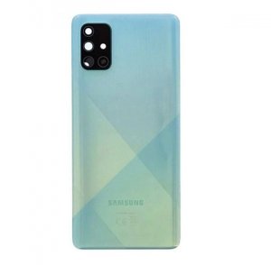 Samsung A715 Galaxy A71 kryt batérie + lepidlo + sklo fotoaparátu modré