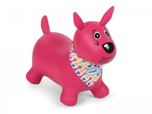 Skákajúci pes ružový