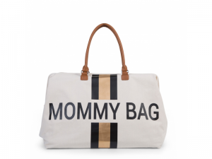 Prebaľovacia taška Mommy Bag Off White / Black Gold