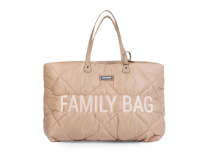 Cestovná taška Rodinná taška Puffered Beige