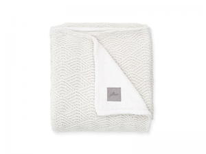Deka pletená / fleece 75x100 cm River Knit Cream White