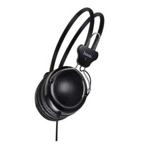 Sluchátka HOCO W5, 3,5mm Jack s mikrofonem, barva černá