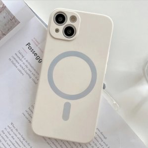 MagSilikónové puzdro iPhone 13 (6,1´´) White