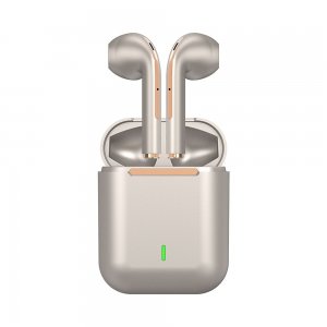 Bluetooth headset TWS J18, barva zlatá
