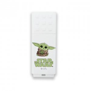 USB Flash Disk (PenDrive) Yoda, 32GB USB 2.0, vzor 1 - barva bílá