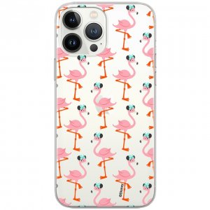 Pouzdro iPhone XR (6,1) Minnie Flamingo vzor 032, transparent