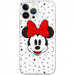 Puzdro iPhone 13 Pro (6,1) Minnie Mouse vzor 056, priehľadné