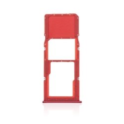 Držiak SIM karty (zásuvka) Samsung A217 Galaxy A21s červený