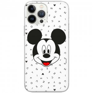Puzdro iPhone 13 (6,1) vzor Mickey Mouse 020, priehľadné