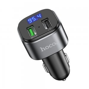 FM Bluetooth vysielač HOCO E67, 2x USB QC 3.0, 18W, čierny