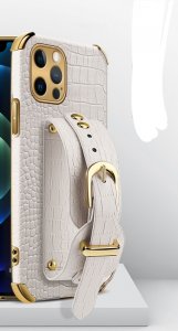 Puzdro Back Case Croco Belt iPhone 14 Pro (6,1´´) beige