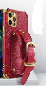 Pouzdro Back Case Croco Belt iPhone 14 Plus (6,7´´) red