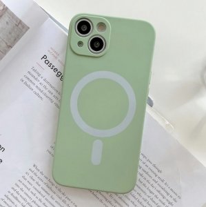 MagSilikónové puzdro iPhone 14 Pro Light Green