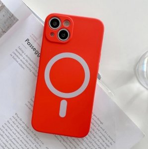 MagSilikónové puzdro iPhone 14 (6.1) Red