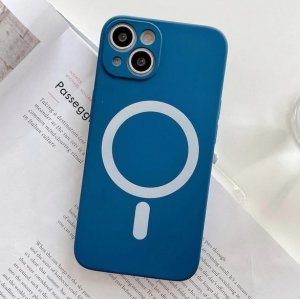 MagSilicone Case iPhone 14 - Navy