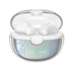 Bluetooth náhlavná súprava BOROFONE TWS BW15, farba biela