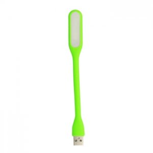 Mini USB lampa, zelená farba