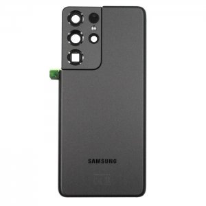 Samsung G998 Galaxy S21 Ultra 5G kryt batérie + sklo fotoaparátu čierne