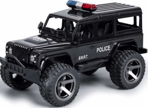 Land Rover Defender Police S.W.A.T. bilá vada houkačky