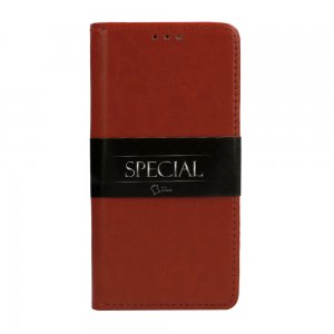 Pouzdro Book Leather Special Samsung A346B Galaxy A34 5G, barva hnědá