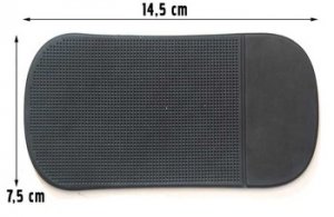 Podložka do auta NANO 14,5 x 7,5 cm, farba čierna