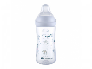 Dojčenská fľaša Emotion Physio 270ml 0-12m+ biela