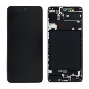 Dotyková deska Samsung A715 Galaxy A71 + LCD + rámeček black - OLED
