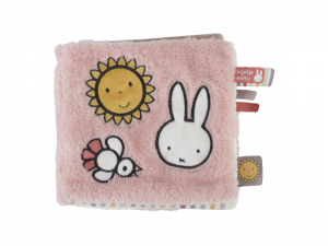 Textilná kniha aktivít Miffy Fluffy Pink rabbit