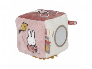 Kostka textilní králíček Miffy Fluffy Pink