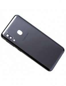 Samsung A202 Galaxy A20e kryt batérie + sklo fotoaparátu čierne