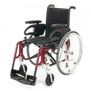 BASIC LIGHT PLUS RED, Invalidní vozík variabilní, šířka sedu 39 cm