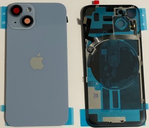 Kryt baterie iPhone 14   blue + wireless charging chip + NFC (starlight)