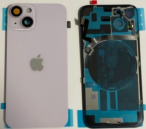 Kryt baterie iPhone 14 PLUS purple + wireless charging chip + NFC (starlight)