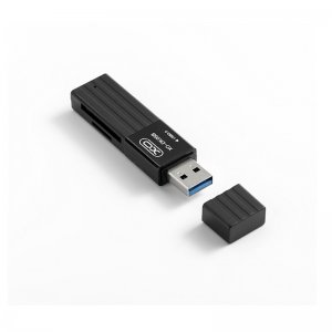 Čtečka paměťových karet XO 2-v-1 (DK05B) USB 3.0 černá