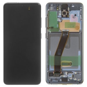 Dotyková deska Samsung G980, G981 Galaxy S20 4G, S20 5G + LCD + rámeček black - OLED