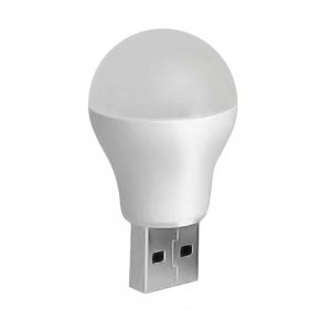 USB LED žárovka bílé světlo 1W 6500k