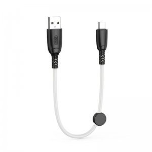 Datový kabel XO-NB247, 25cm, USB Typ C, 6A, data + NB, černá/bílá