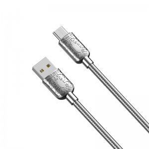 Datový kabel XO-NB216, USB Typ C, 2,4A, 1m, barva silver
