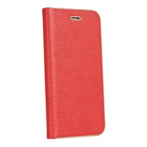 Pouzdro LUNA Book iPhone 7, 8, SE 2020 barva červená