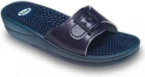 Scholl NEW MASSAGE dámské zdravotní pantofle barva námořnická modř