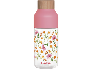 Plastová láhev Ice Pink Flowers 570 ml