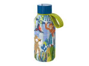 Nerezová termoláhev Solid Kids s poutkem Jungle 330 ml