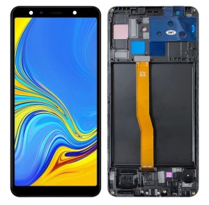 Dotyková deska Samsung A750 Galaxy A7 (2018) + LCD s rámečkem black